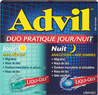 Advil Duo pratique Jour/Nuit package design