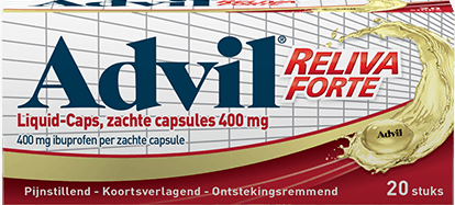 Advil Reliva Forte Liquid Caps 400mg 20ct