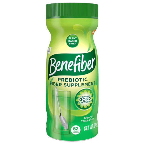 Packed with prebiotic fiber, Benefiber nourishes the good bacteria that exists in your gut and fits seamlesly into your lifestyle.