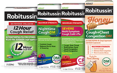 Robitussin has a specialized formula that’s right for you, to treat your cough and chest congestion day and night