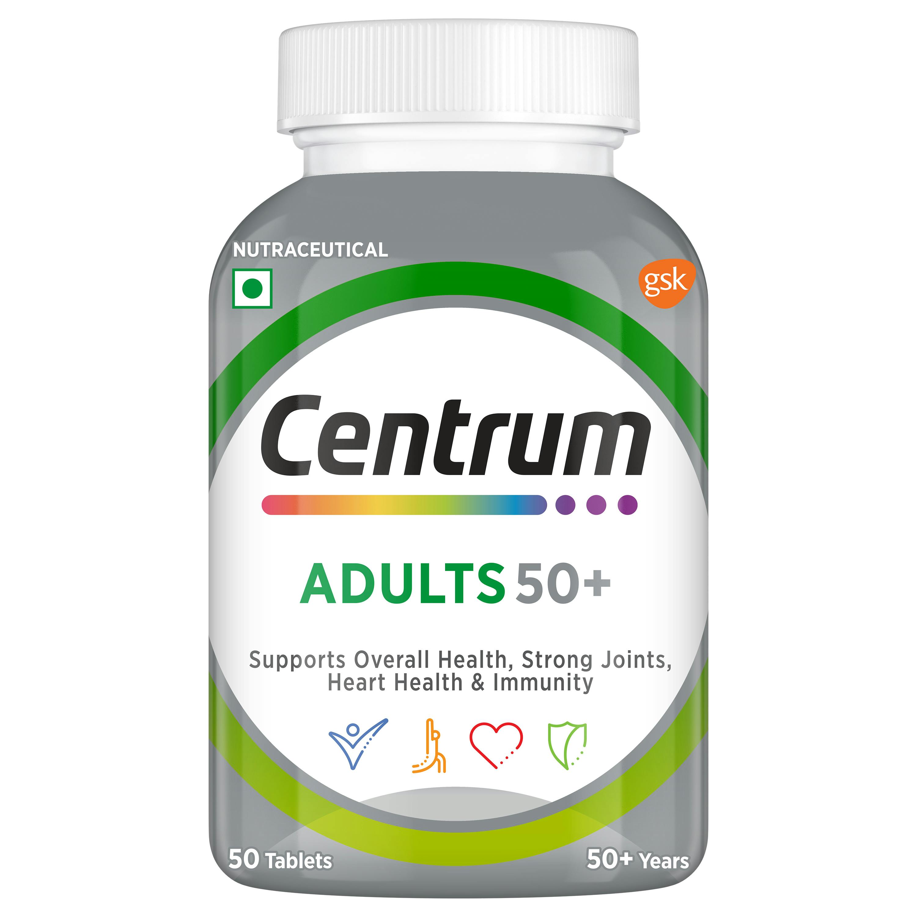 Centrum Silver Adult Multivitamins For 50s | Centrum India