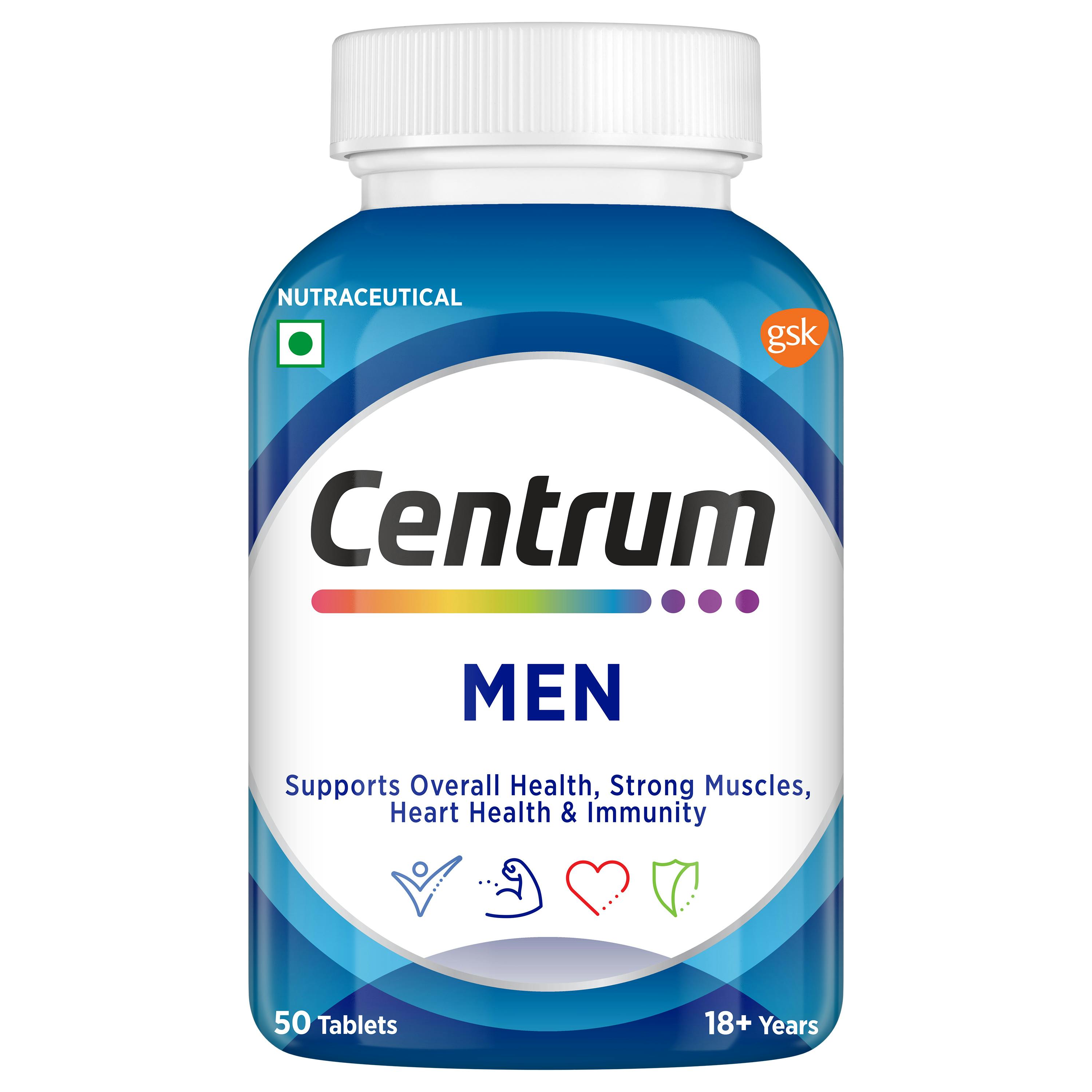 Centrum Multivitamin Tablets For Men Centrum India   Centrum Men 