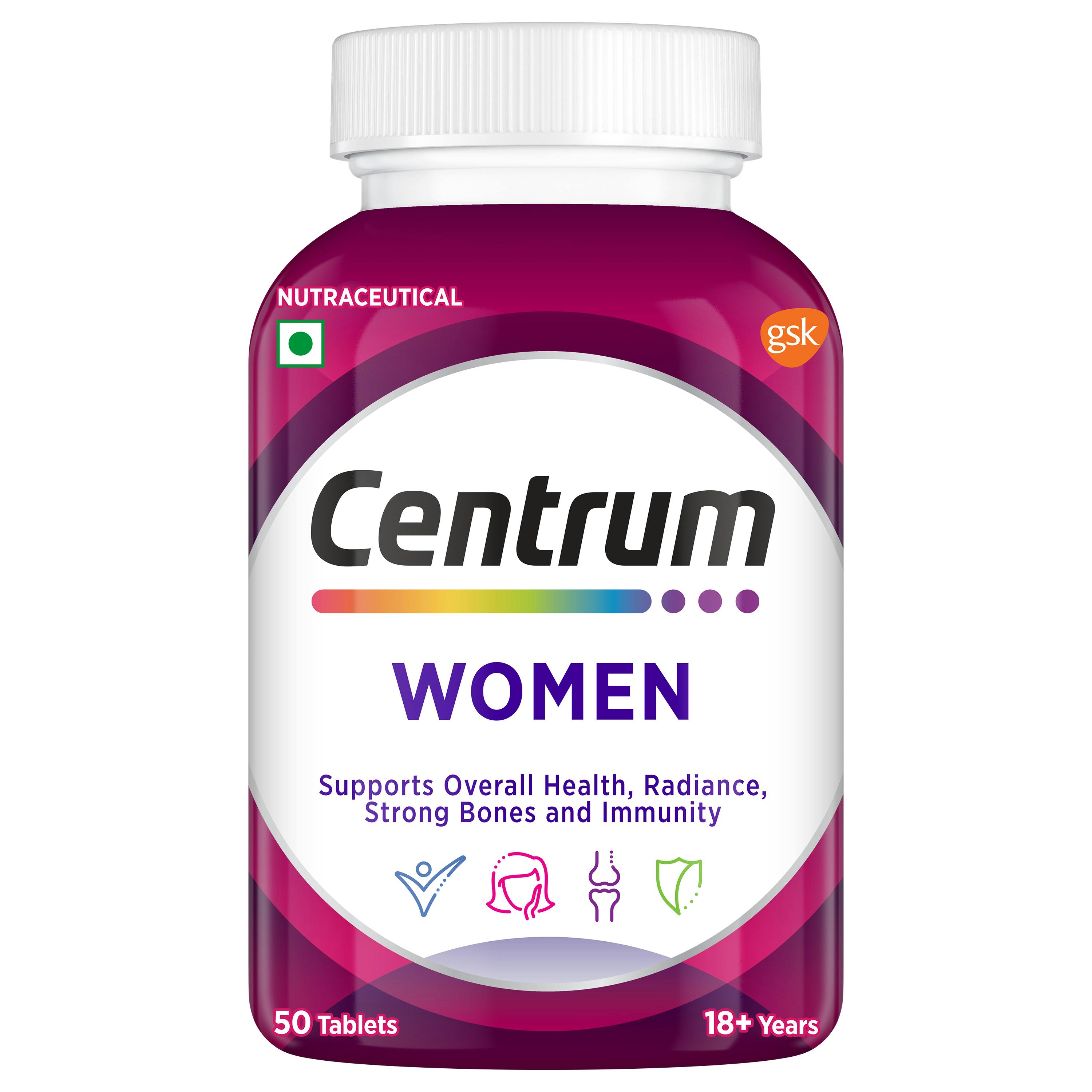 Centrum Multivitamin Tablets For Women Centrum India   Centrum Women 