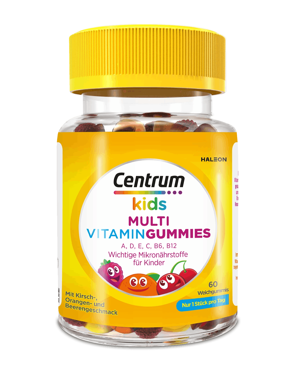 Centrum Kids Multi Vitamin Gummies Packung auf weißem Hintergrund