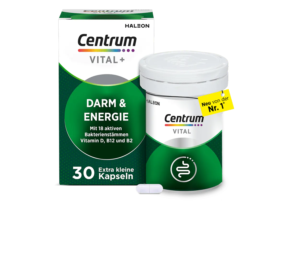 Produktverpackung Vital+ Darm & Energie 