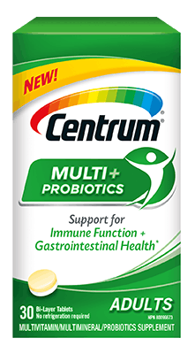 Pack of Centrum Multi+Probiotics Adults 30 Tablets