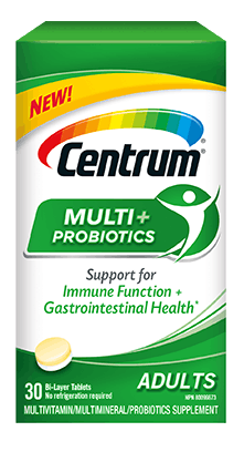 Pack of Centrum Multi+Probiotics Adults 30 Tablets Pack of Centrum Multi+Probiotics Adults 30 Tablets