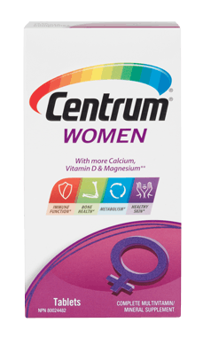 Centrum Women package design 