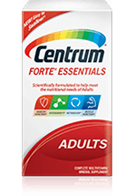 Centrum Forte Essentials package design 