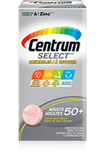 Centrum Select 50+ Chewables package design 