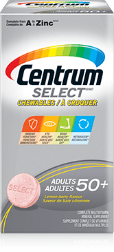 Centrum Select 50+ Chewables package design Centrum Select 50+ Chewables package design