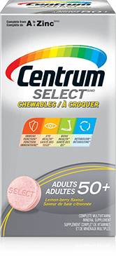 Centrum Select 50+ Chewables package design 