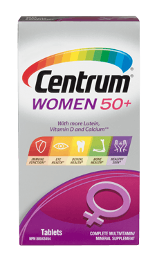 Centrum Women 50+ package design Centrum Women 50+ package design