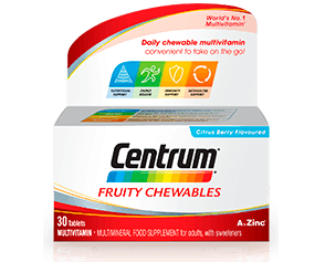 Product visual of Centrum Fruity Chewables