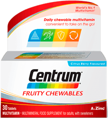 Product visual of Centrum Fruity Chewables