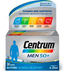 Product visual of Centrum Men 50+