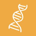 Un carré jaune portant le dessin de l’ADN