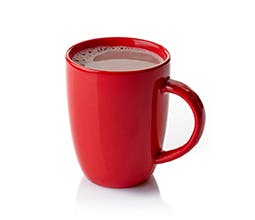 Cran-Pom Holiday Cocoa drink in red mug