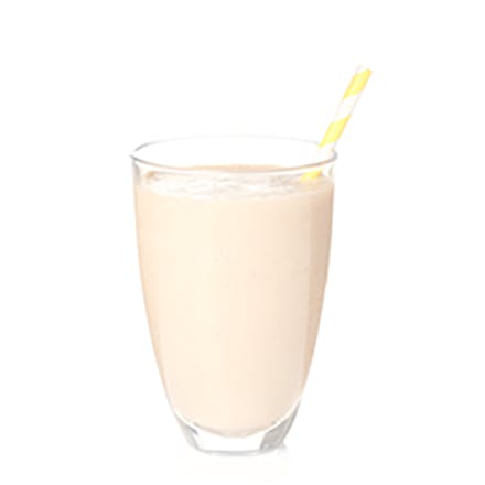 Pump You Up Vanilla Smoothie with yellow straw Pump You Up Vanilla Smoothie with yellow straw
