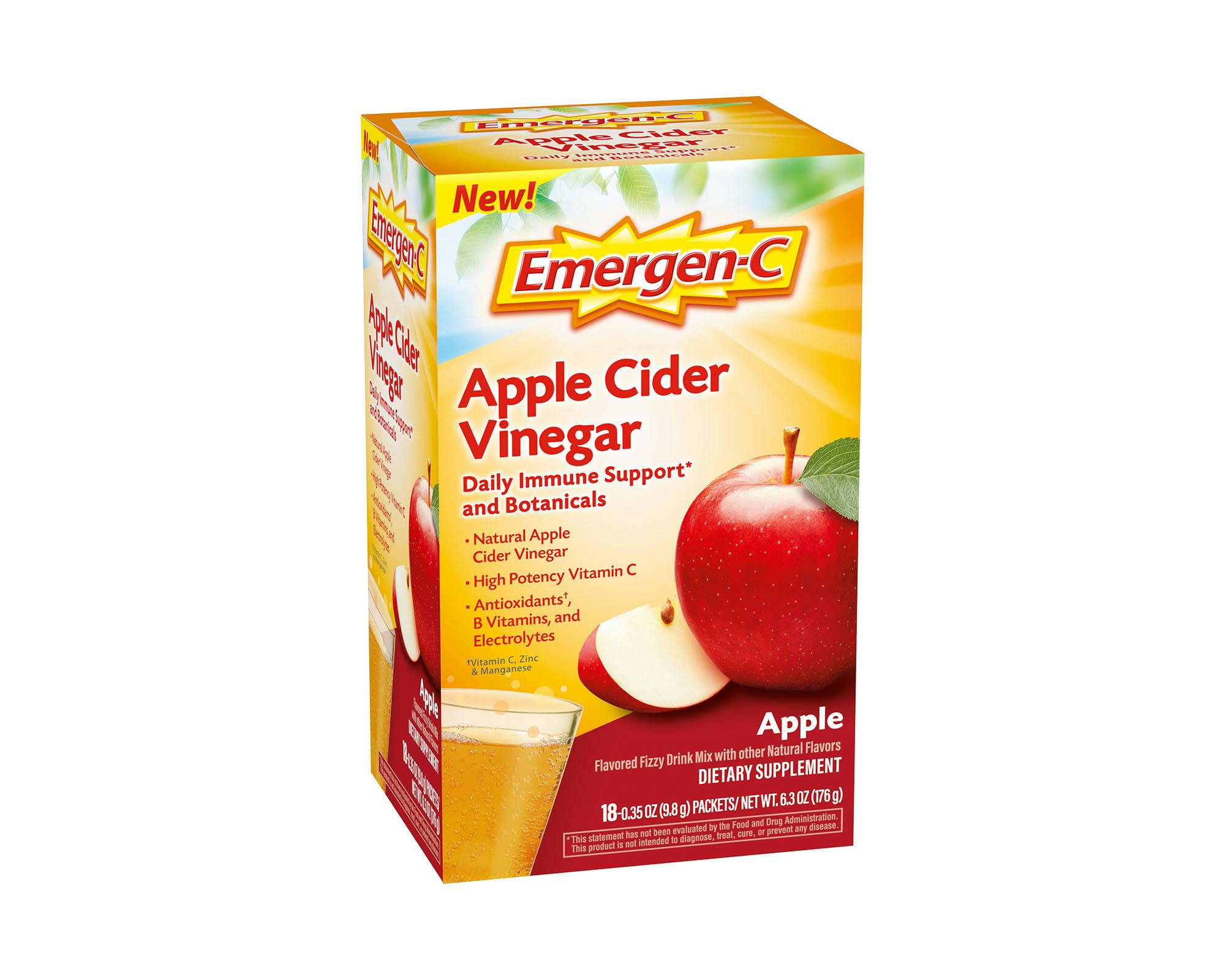 Apple Cider Vinegar Botanicals Immune Support box angled view
