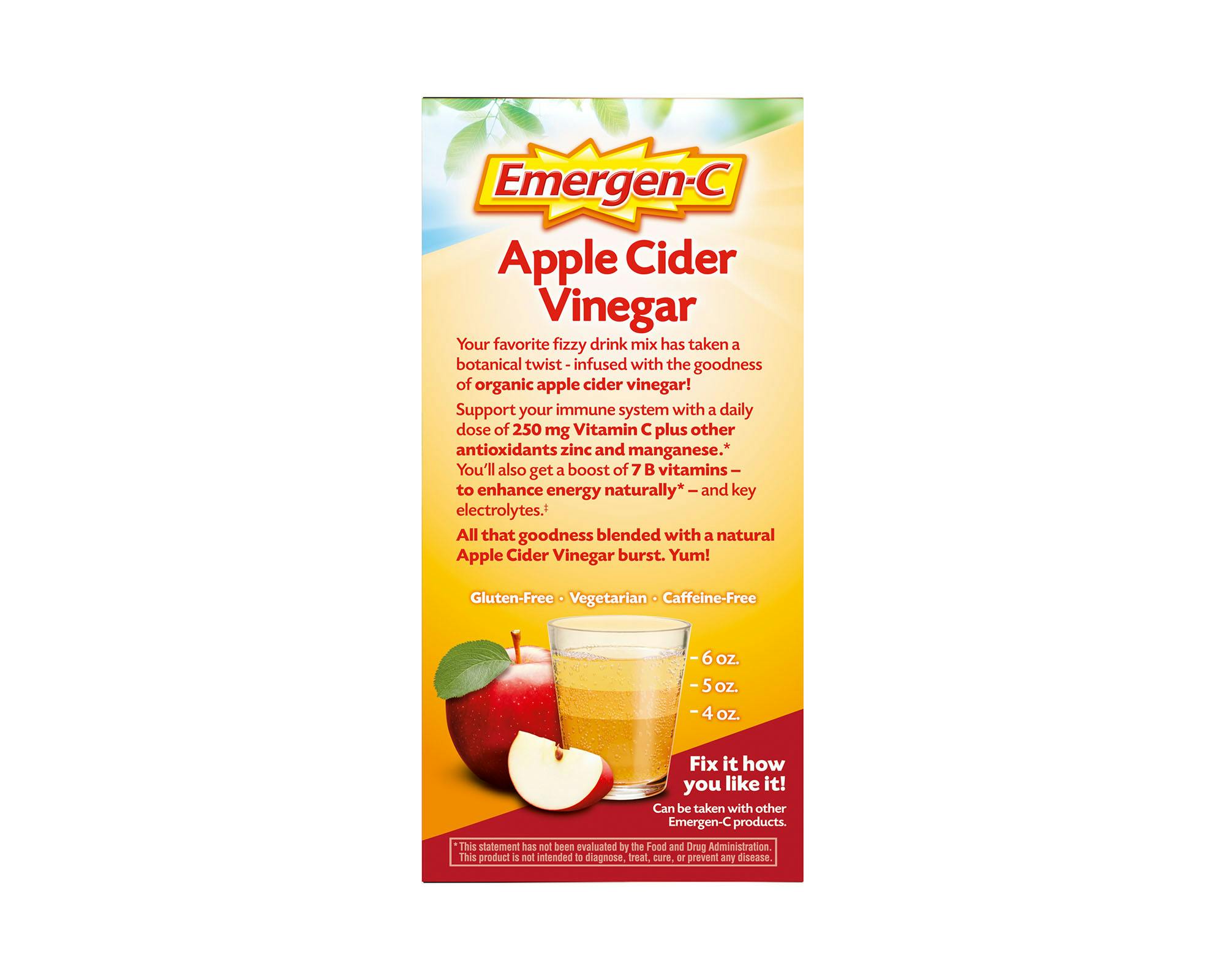 Apple Cider Vinegar Botanicals Immune Support box side view