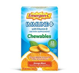 Box of Emergen-C Immune+ Chewables Orange Blast Box of Emergen-C Immune+ Chewables Orange Blast