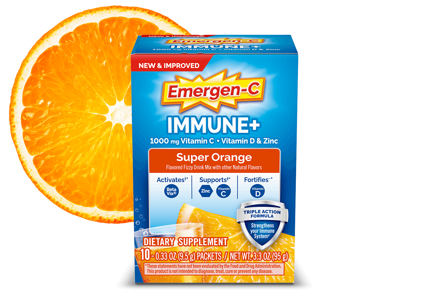 Emergen-C Immune+ Super Orange with Triple Action product