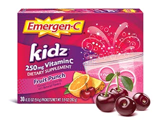Package of Emergen-C Kidz Fruit Punch