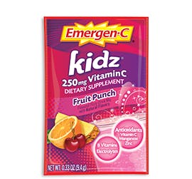 Packet of Emergen-C Kidz in Fruit Punch