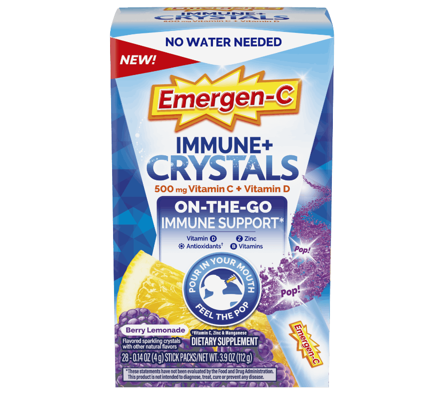 EmergenC Immune+ Crystals Berry Lemonade product