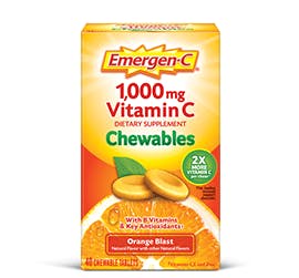 Package of Emergen-C Original Formula Chewables in Orange Blast