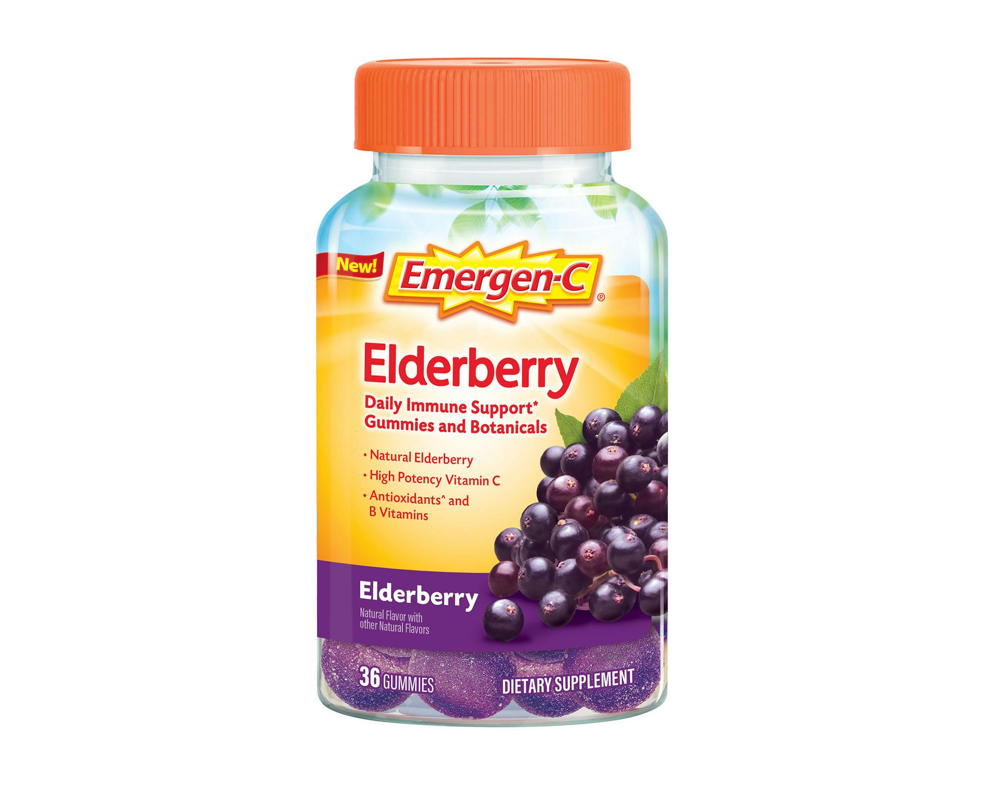 Elderberry Botanicals Immune Support Gummies bottle