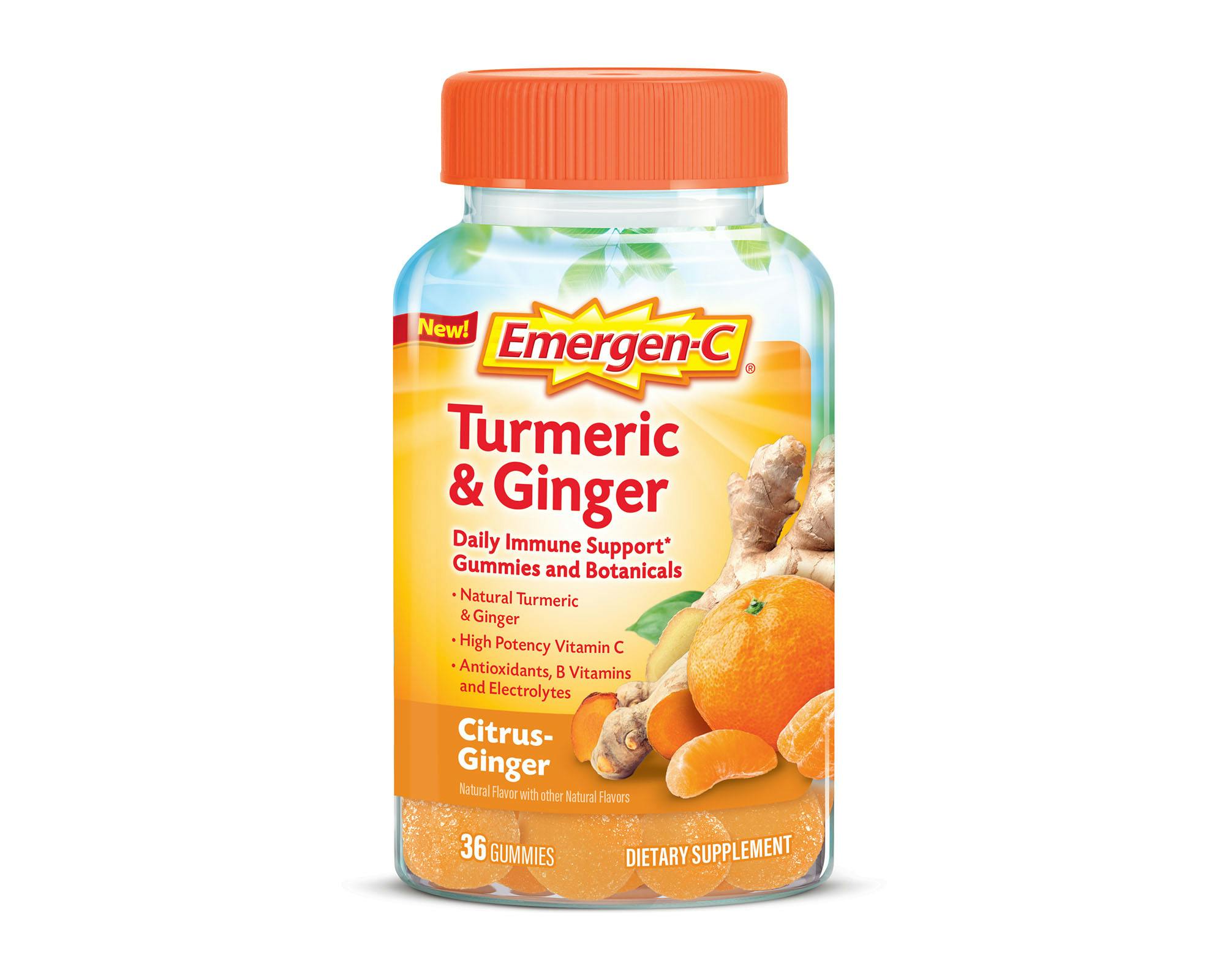 Turmeric & Ginger Botanicals Immune Support Gummies bottle