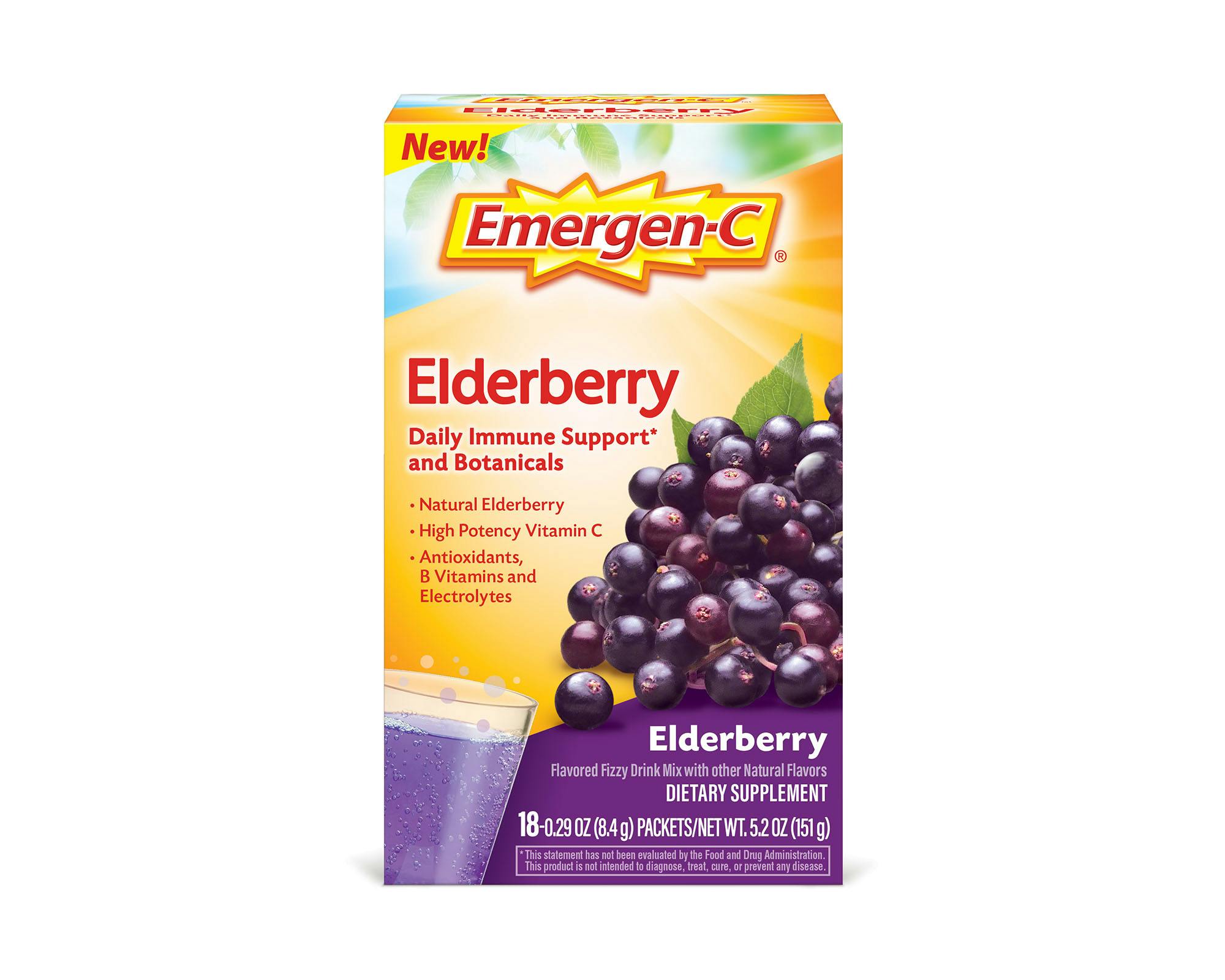 Elderberry Botanicals Immune Support box
