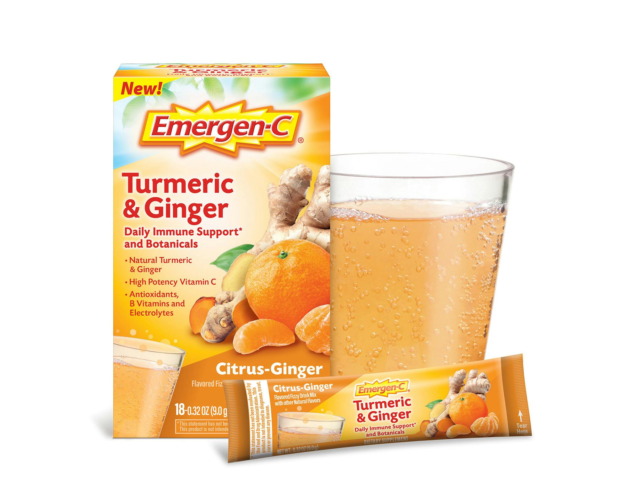 Botanicals Turmeric and Ginger Immune Support | Emergen-C