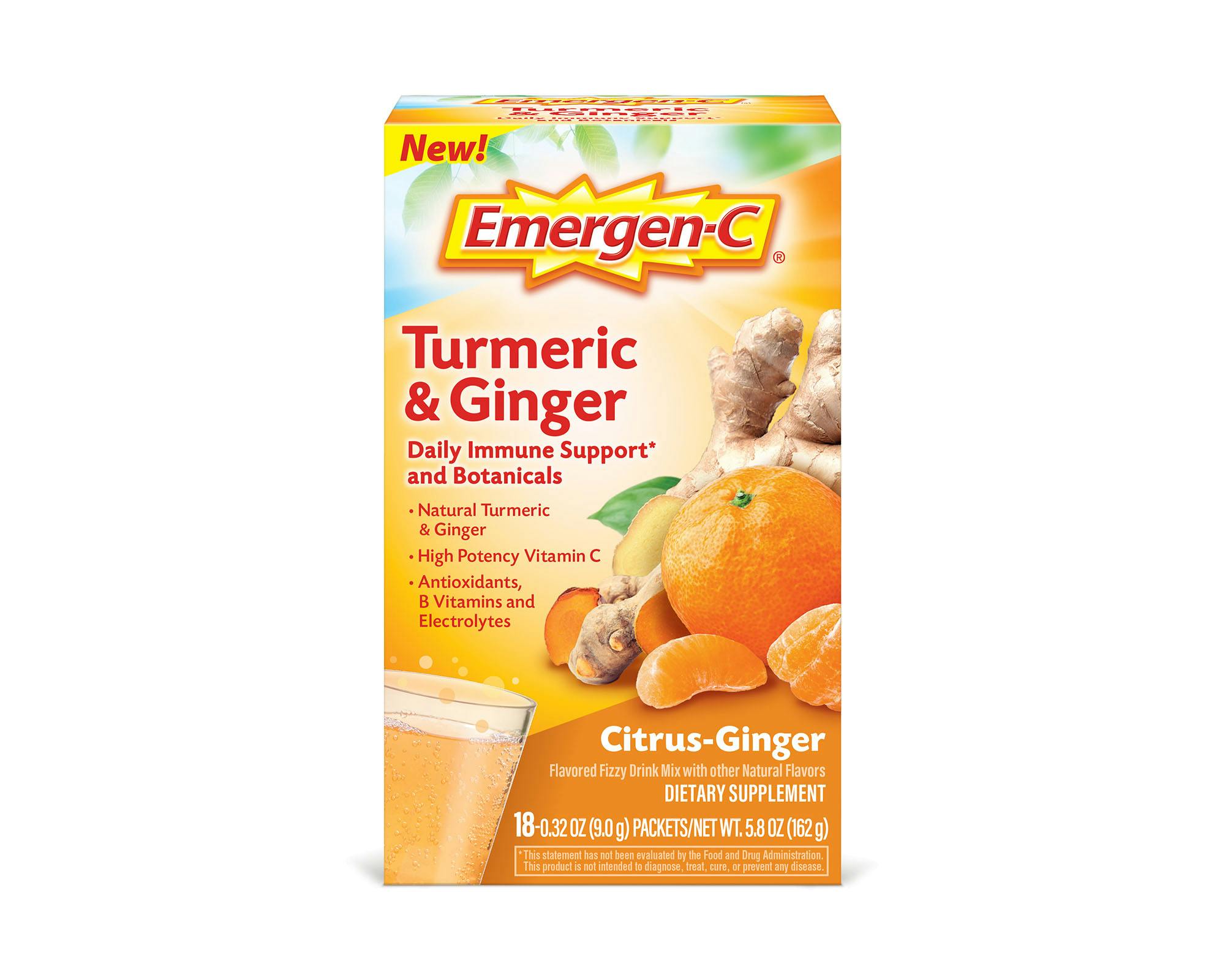 Turmeric & Ginger Botanicals Immune Support box