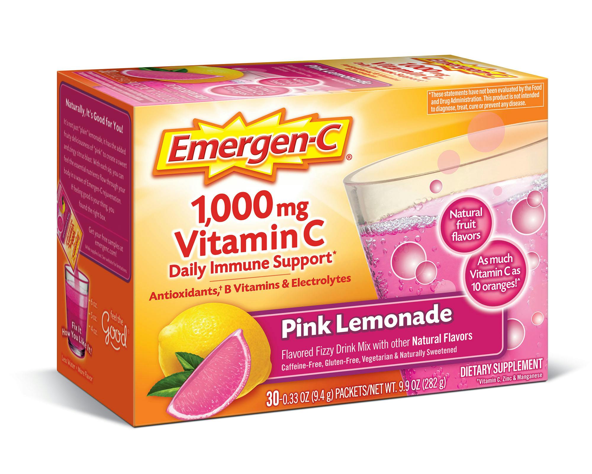 Pink Lemonade Original Immune Support box angled view
