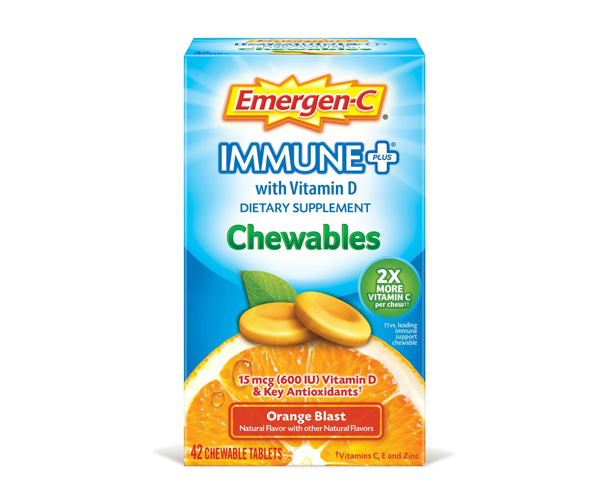 Orange Blast Immune+ Support Chewables box