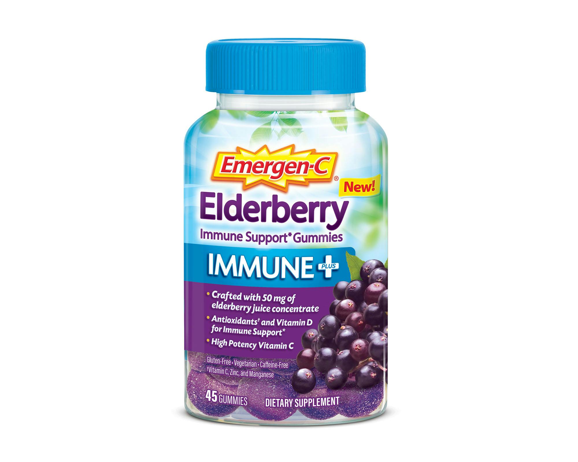 Elderberry Immune+ Support Gummies bottle