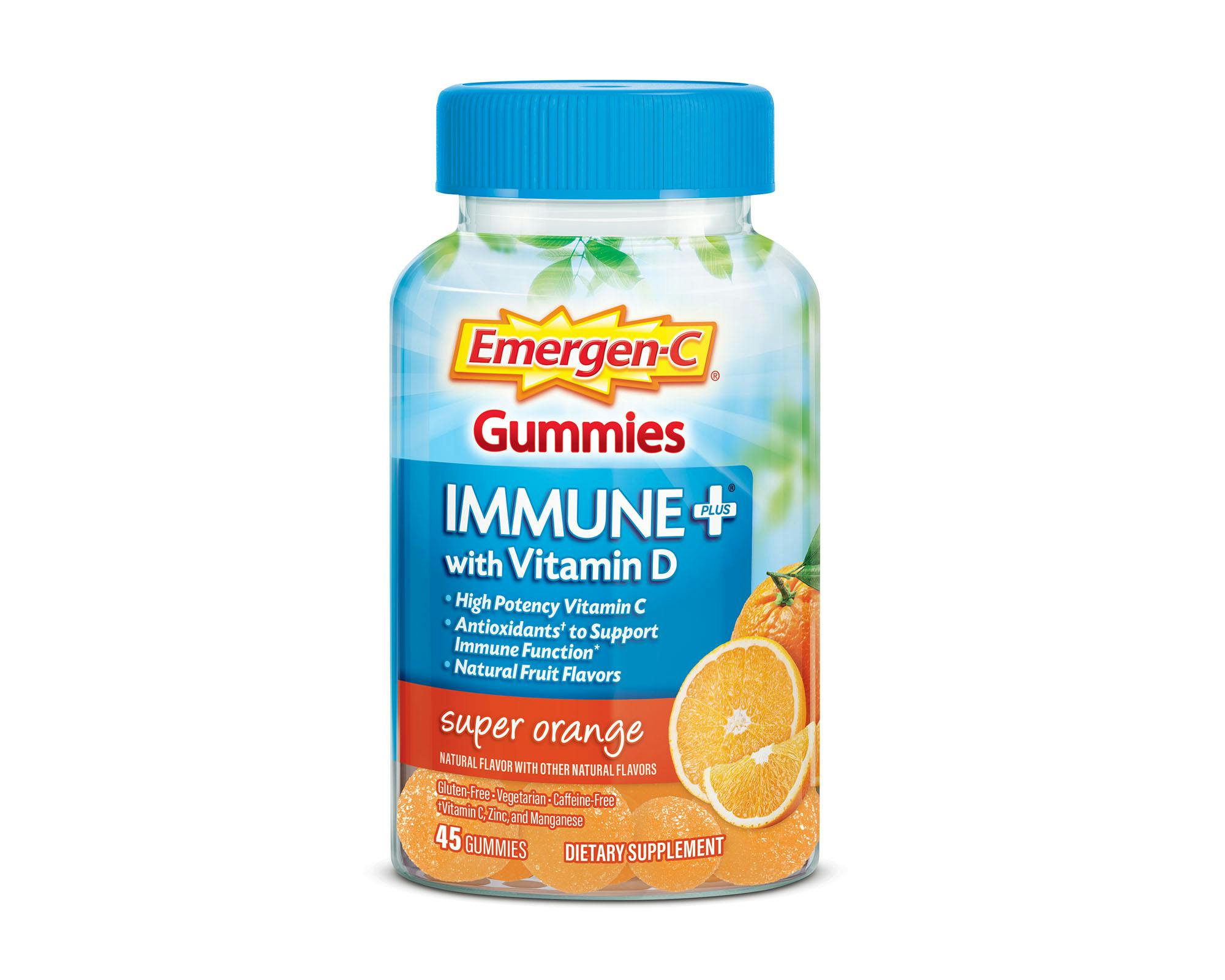 Super Orange Immune+ Support Gummies bottle