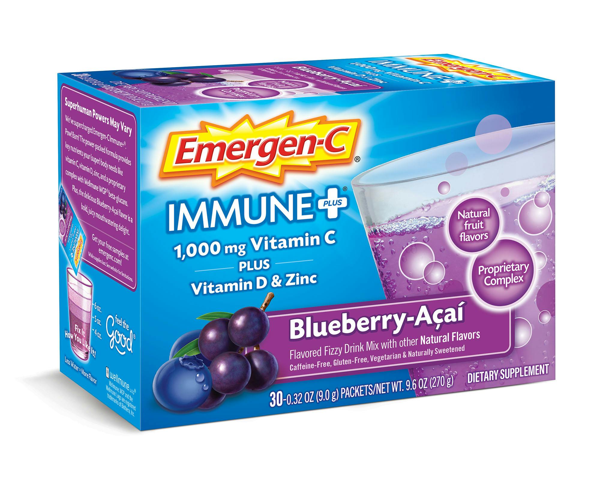 Blueberry-Acai Immune+ Support box angled view