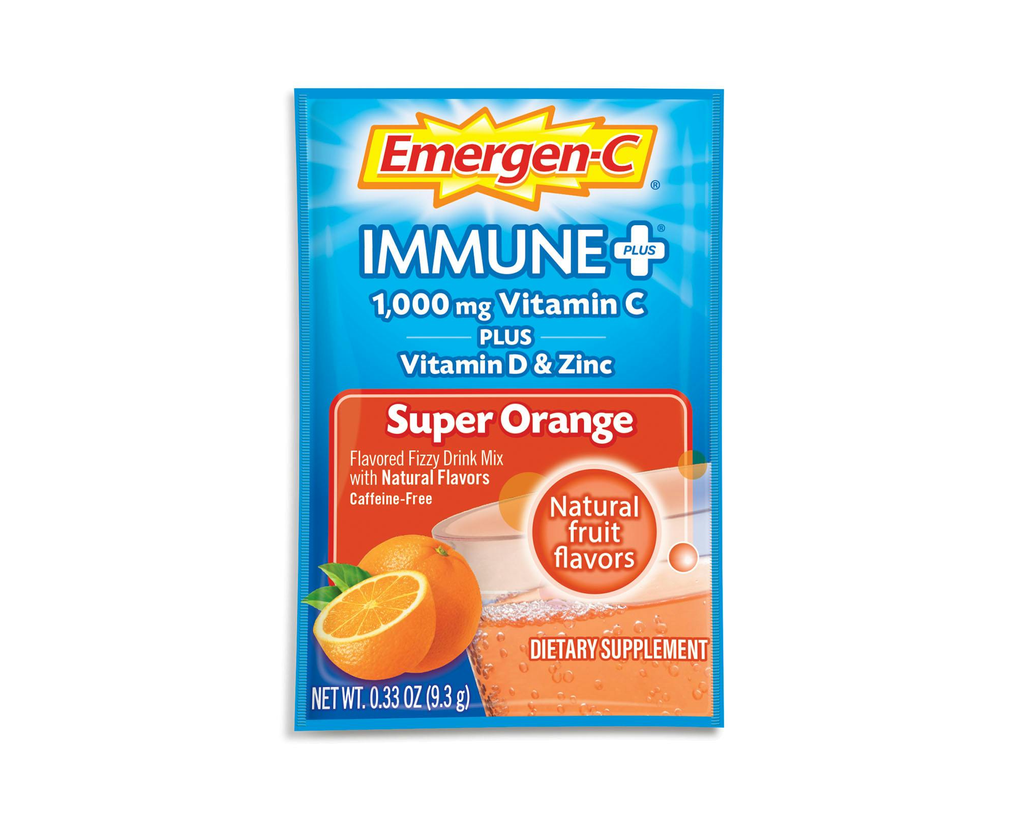 Emergen-C Super Orange Vitamin C Supplement For Immune Support