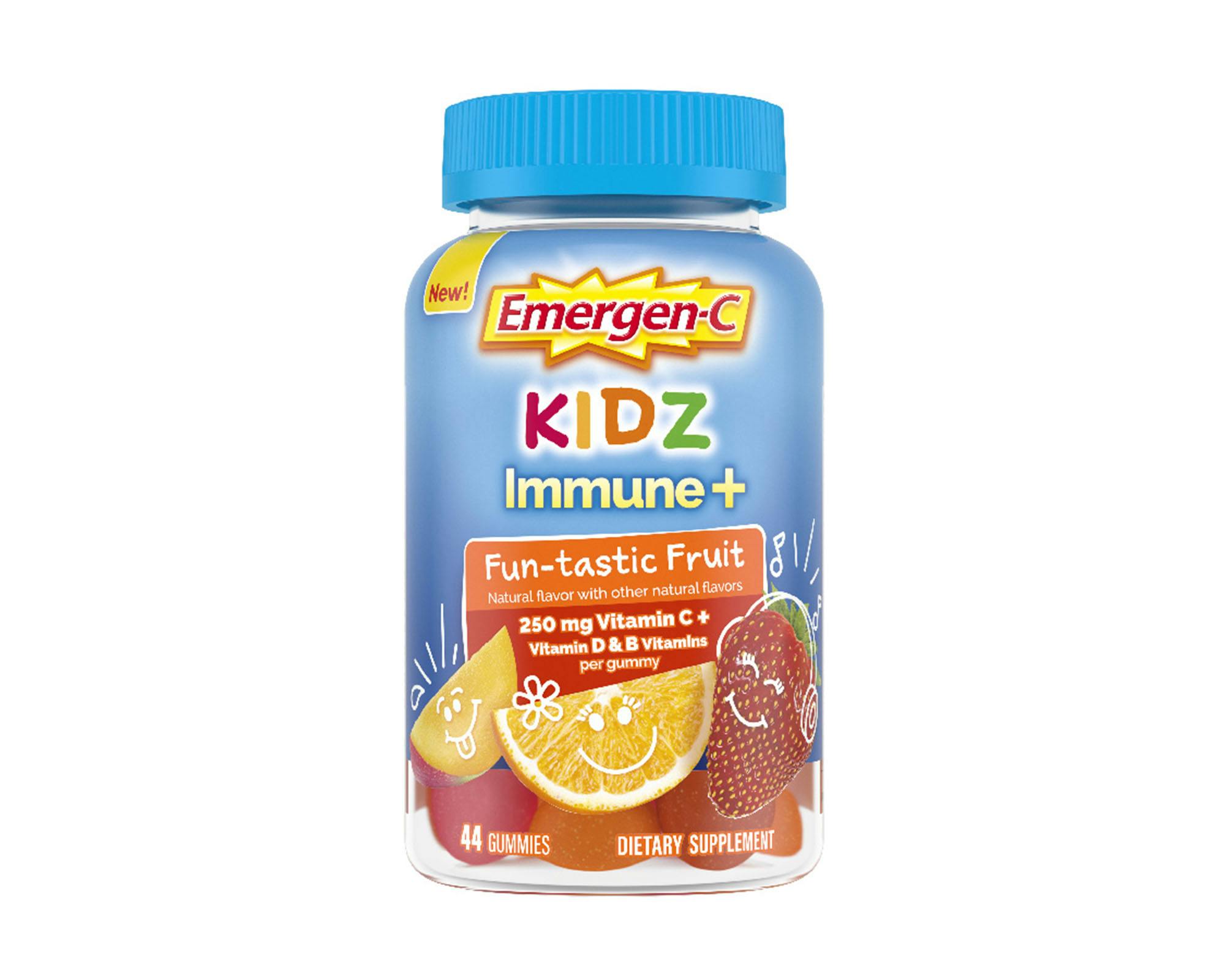 Kidz Fun-tastic Fruit Immune+ Support Gummies bottle