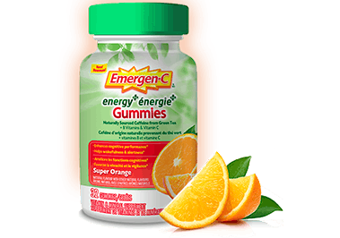 Emergen-C Energy+ Gummies Super Orange