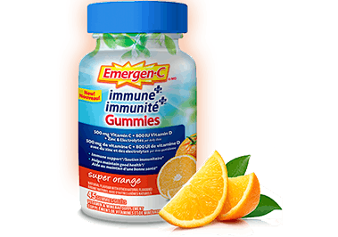 Emergen-C Immune+ Gummies Super Orange