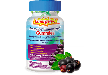 Emergen-C Immunité+ Gummies – Baie de sureau