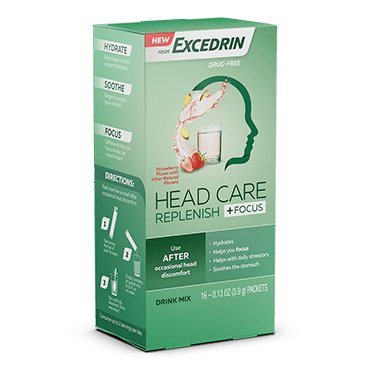 Excedrin head care focus left