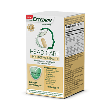 Excedrin head care proactive combo right