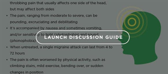 Migraines at work discussion guide