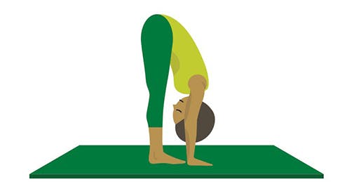 forward fold yoga pose